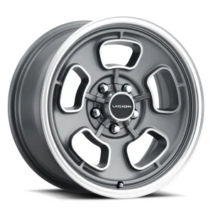 Vision Wheel American Muscle – 148 SHIFT – Grey – 15″x5.5″ 7mm – Summer Wheels – 148-5561SGMF7